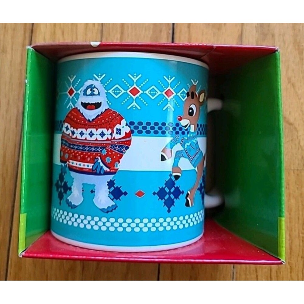 Rudolph the Red Nosed Reindeer Abominable Snowman Ugly Sweater Coffee Mug* 20oz